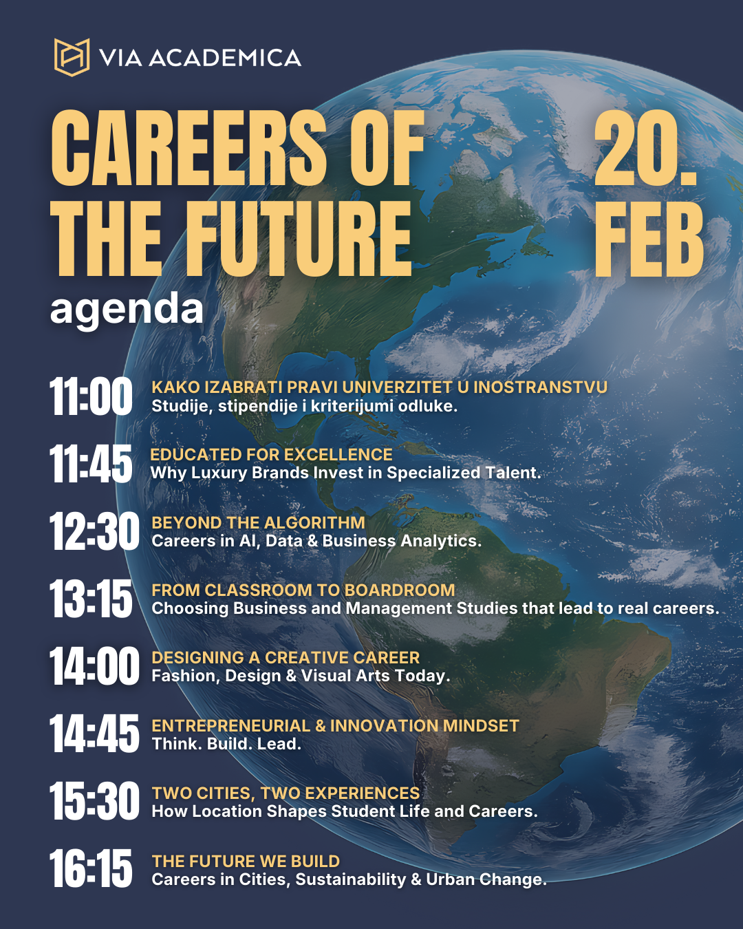 Careers of the future sajam obrazovanja u inostranstvu Agenda