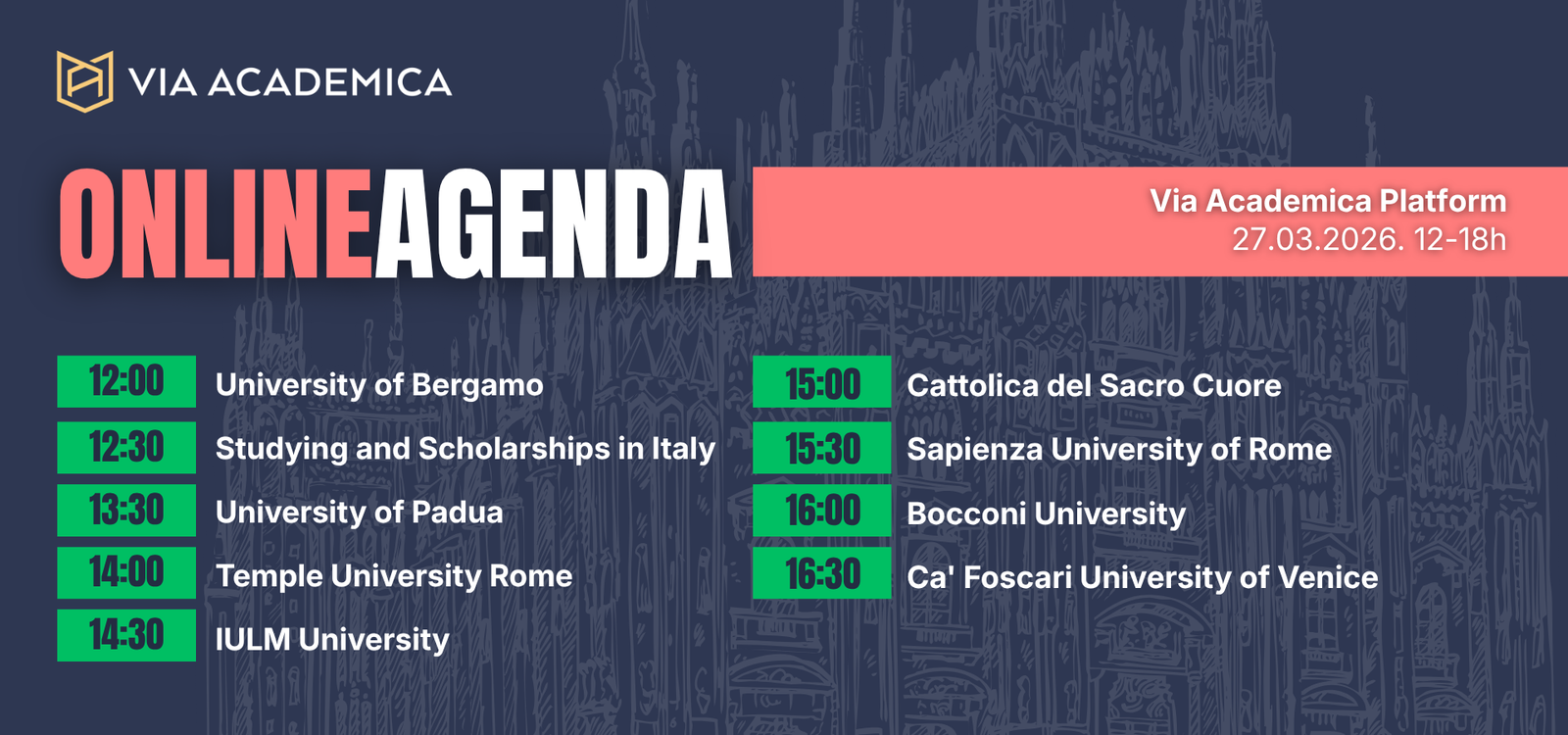 ONLINE Study in Italy 206 Via Academica